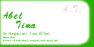 abel tima business card